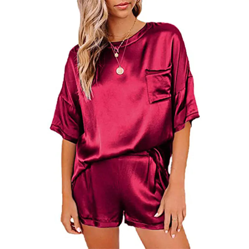 Luxe Silk-feel Women's Loungewear Set